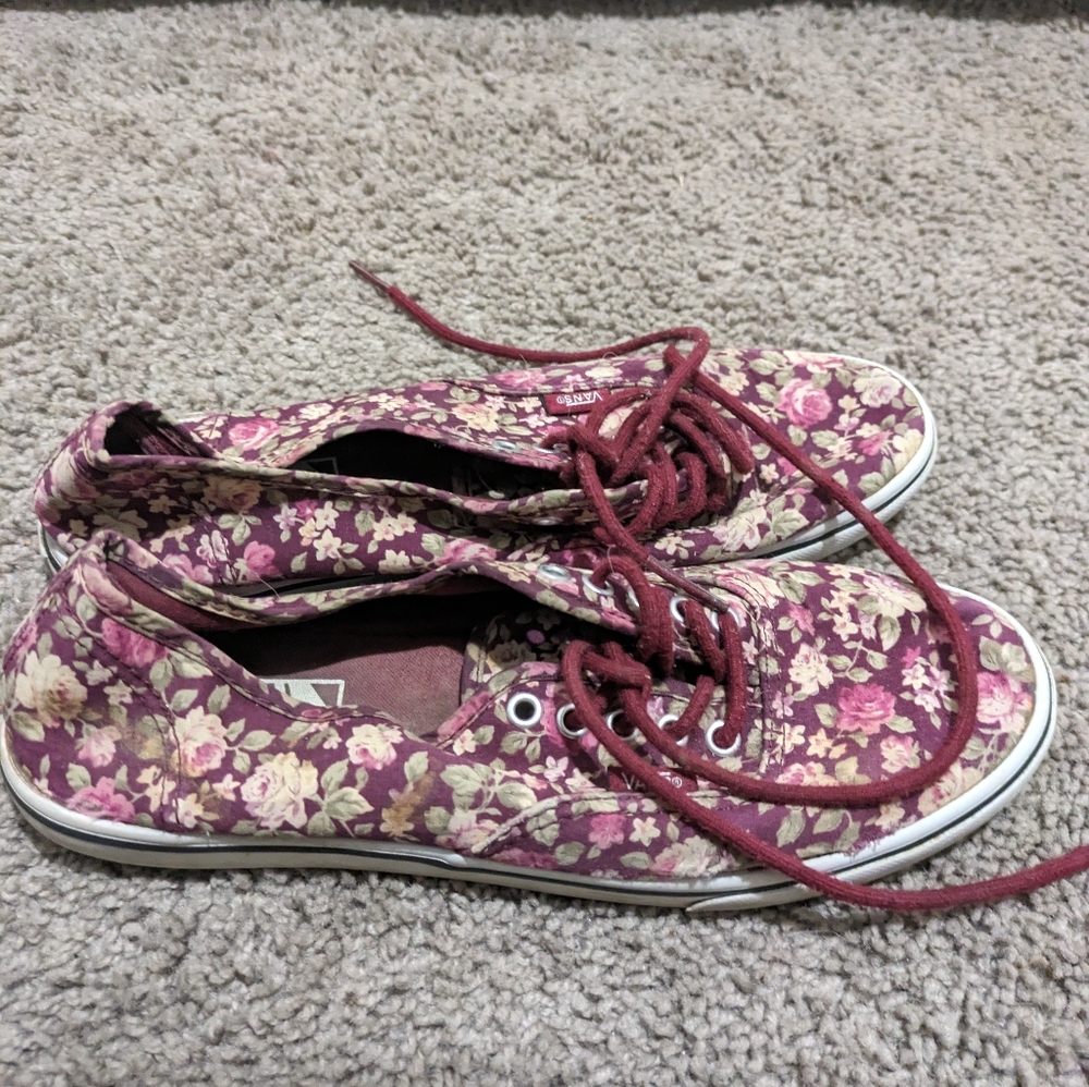 Vans Burgundy/Cream/Green